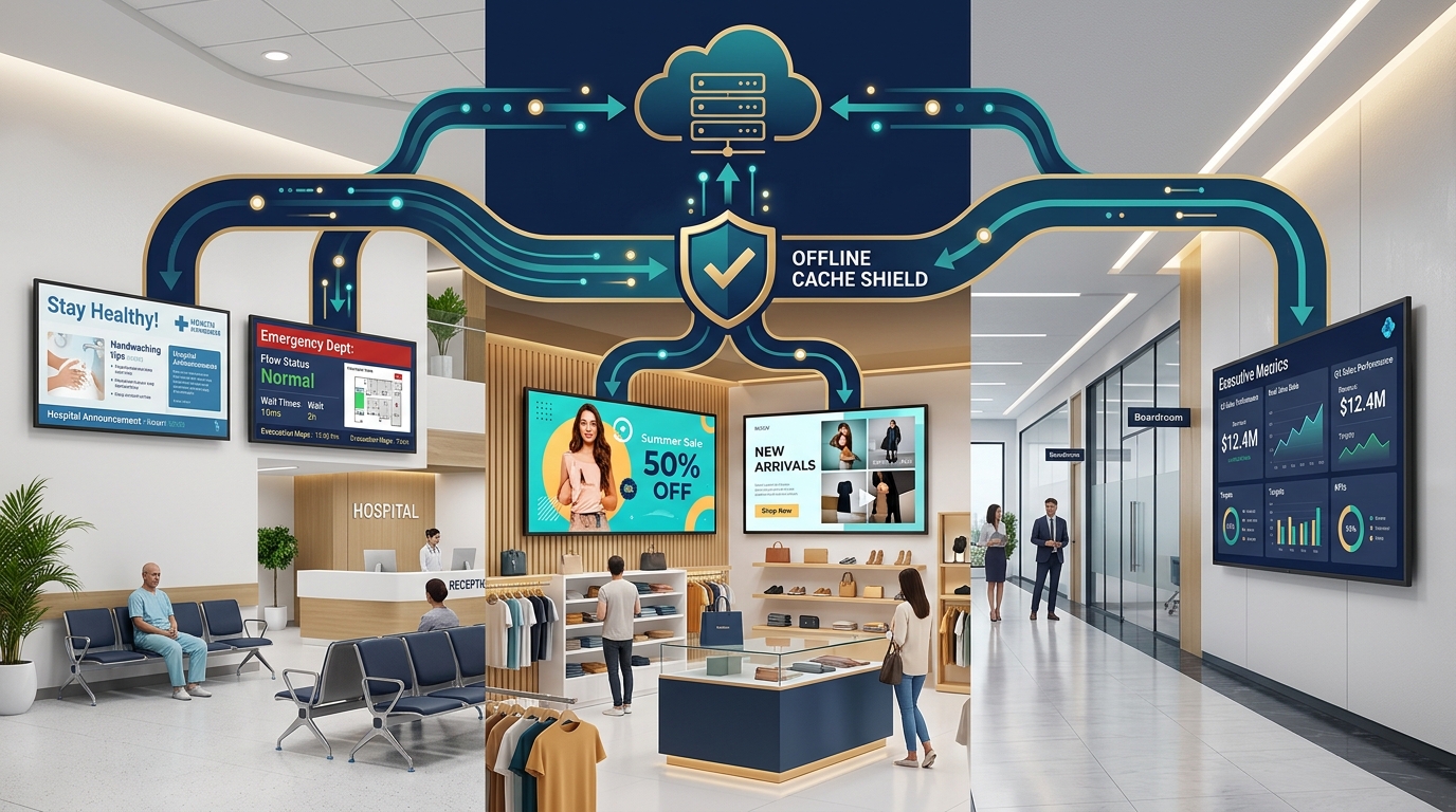 Digital Signage Software Deployment in Hospital, Retail Store and Corporate Hallway